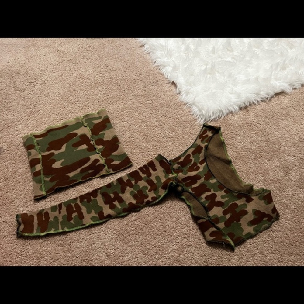 1xBlue camo print tops set - Picture 2 of 6
